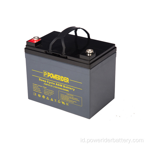 12v 35ah siklus dalam asam asam AGM baterai